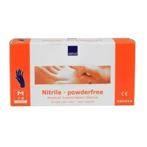 ABENA Nitrilo Guantes Azul M 100uds