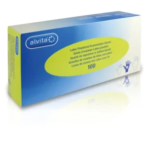 Alvita Guantes De Examen Látex Con Polvo S 100uds