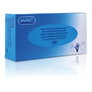 Alvita Guantes Nitrilo Sin Polvo L 100uds