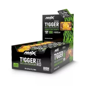Amix Tigger Zero Protein Bar Crema de Cacahuete Caramelo 20x60g