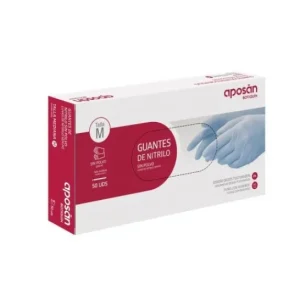 APOSAN Guantes Nitrilo 50uds