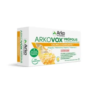 Arkopharma Arkovox Propolis + vitamin C lemon and honey 24 tabs.