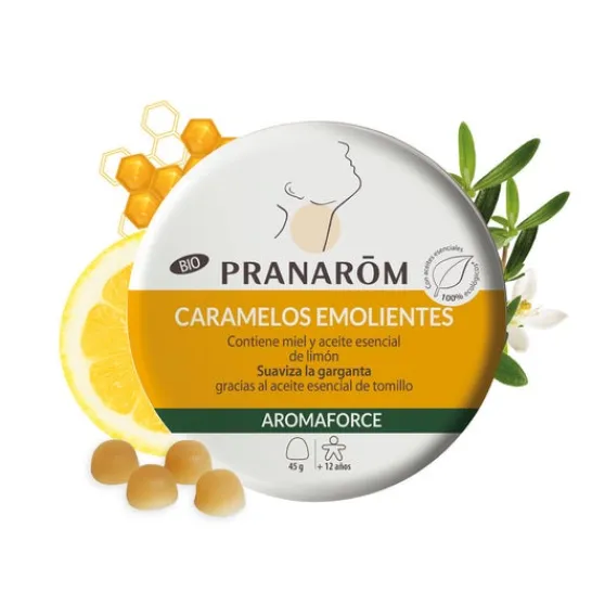 Pranarôm Aromaforce Gominolas Honey Lemon Organic 45g