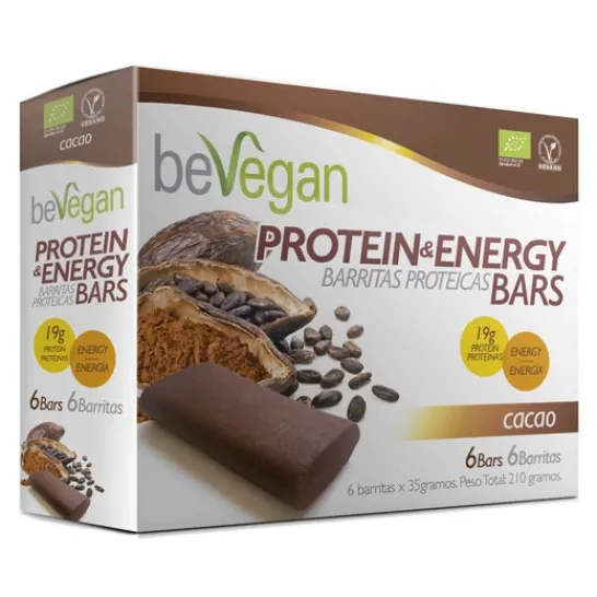 BeVegan BeVagan Barritas Cacao Protein-Energy 6x36g