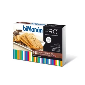 biManán® biManán™ Pro Cereal biscuits with chocolate chips 16uts