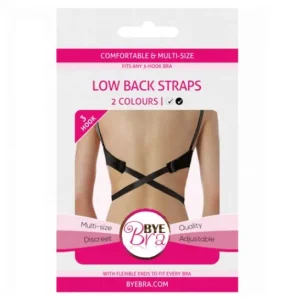Bye Bra Open Back Bra Adapter Black and White 3uds