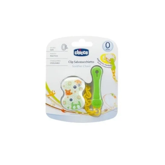 Chicco ™ ™ Baby clip protects pacifier green colour 1 pc
