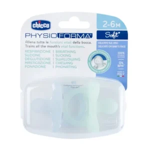 Chicco Physio Soft Chupete Azul 2-6M 2uds