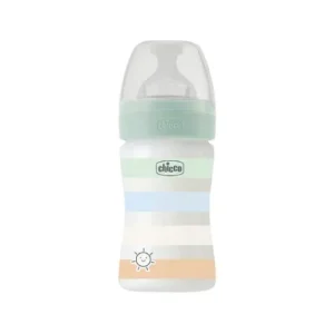 Chicco Well Being Colors Biberão Silicone Fluxo Lento 0M+ Verde 150ml