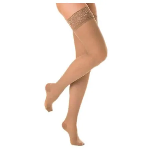 Comprelastic long stocking (A-F) lace up normal compression anthracite colour T-4 1 pc