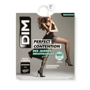 DIM Compression pantyhose Perfect Contintion sheer tired legs in Black size ES: 34-36 / 1