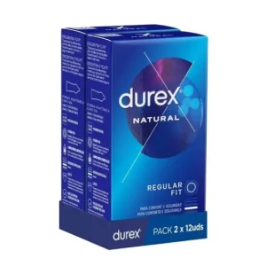 Durex Duplo Natural Plus 2x12 units