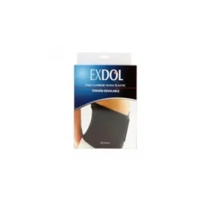 Nosa Exdol Elastic Breathable Black Lumbar Girdle T-S 1ud