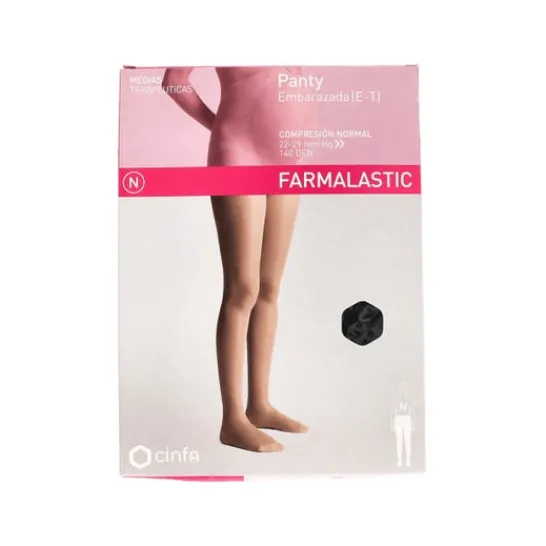 Farmalastic pregnant pantyhose (E-T) normal compression T-medium black