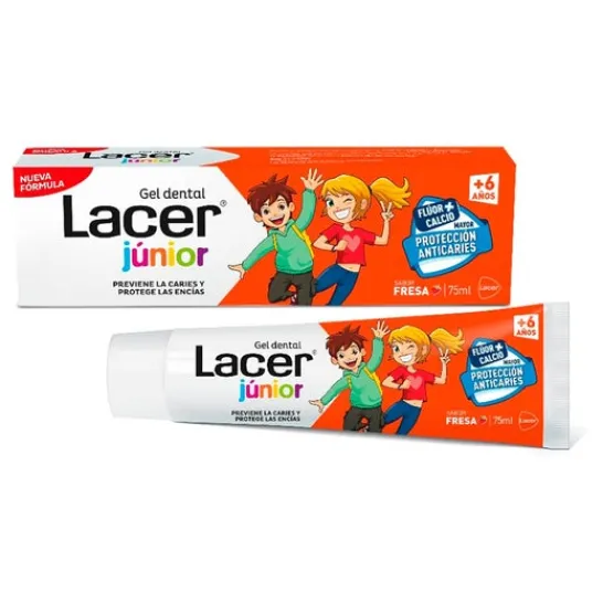 Lacer ™ Junior dental gel strawberry flavour 75ml