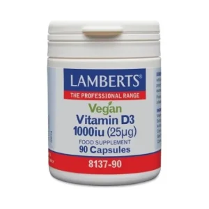 Lamberts Vitamin D3 Vegana 1000 Ui (25 µg) 90 Capsules