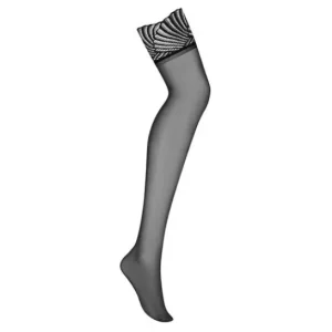 Leg Avenue Black Lace Stockings Black 1ud