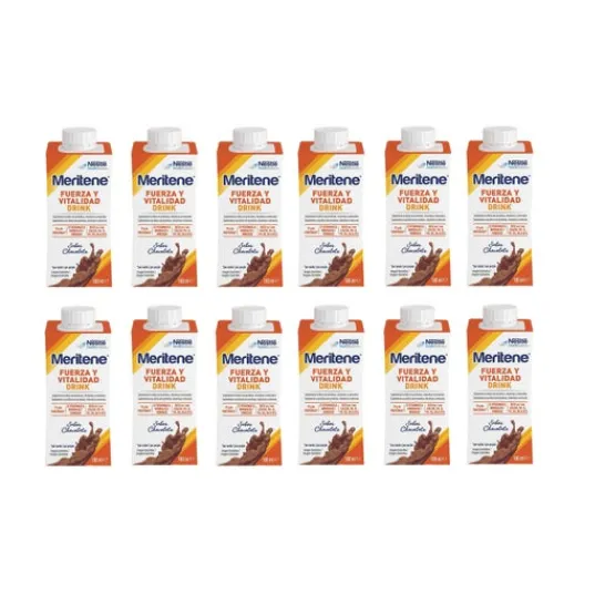 Meritene Fuerza y Vitalidad Drink Chocolate 12x180ml