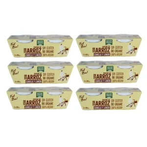NATURGREEN Pack Postre de Arroz con Canela y Limón Eco 6x250g