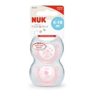 Nuk ™ Baby Rose silicone soother without ring 2 u.