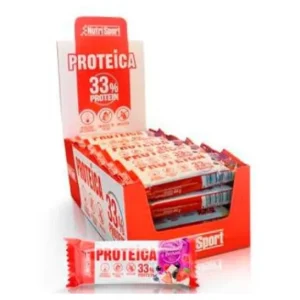 Nutrisport Protein Bar White Choco Red Berries Bio 24uds
