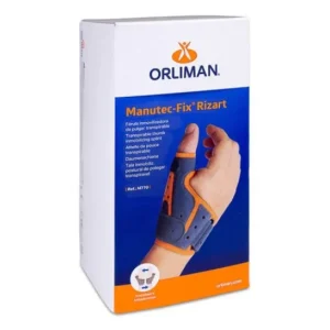 ORLIMAN Thumb Splint T-2 Grey and Orange 1 pc