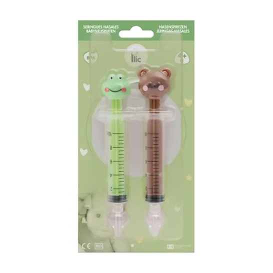 Plic Jeringa Nasal Oso + Rana 2uds
