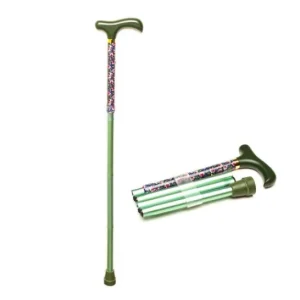 Prim Muletilla Plegable Saten Flor Azul 1ud