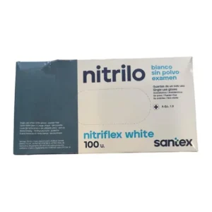 Santex Guantes Nitrilo Blanco Sin Polvo L 100uds