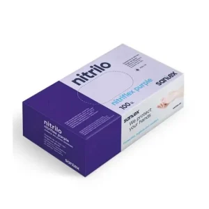 Santex Guantes Nitrilo Morado Sin Polvo L 100uds