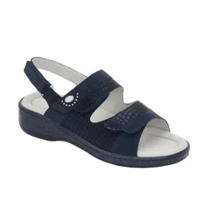 Scholl Marinella Sandalia Navy Blue 1 Par