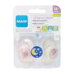 MAM Silicone Soother Night 16+ M 2 U +Sterilizer Box