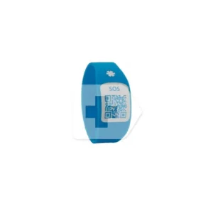 SILINCODE bracelet SOS QR blue colour T-XS 1ud