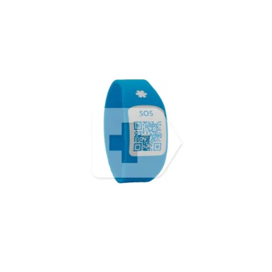 SILINCODE bracelet SOS QR blue colour T-XS 1ud