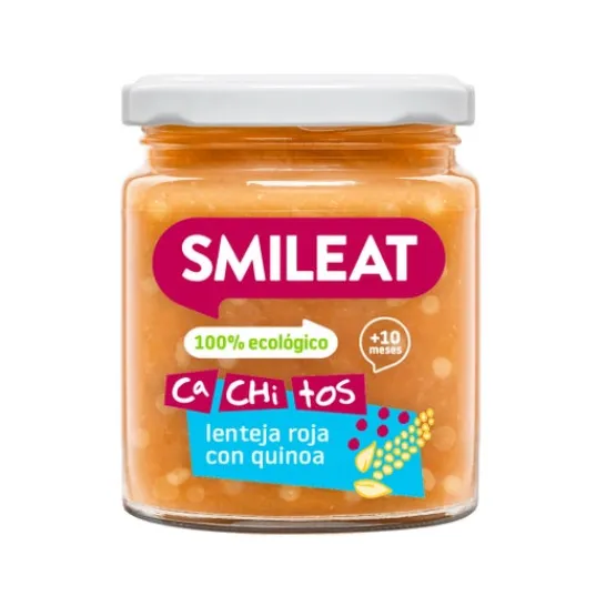 Smileat Ca-Chi-Tos Tarrito Lenteja Roja Quinoa Eco + 10M 230g