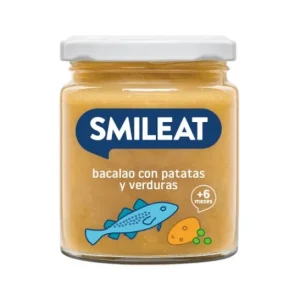 Smileat Tarrito Ecológico de Bacalao con Patatas y Verduras 230g