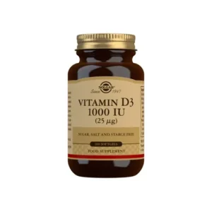 Solgar Vitamina D3 1000ui 25åµg 100 softgels