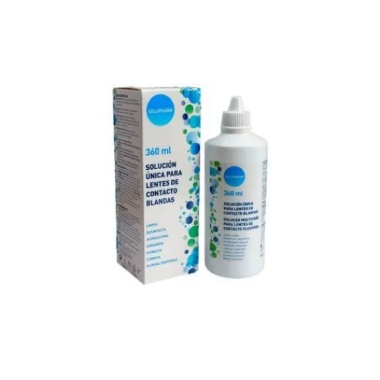 SOLUPHARM solución única para lentes de contacto blandas 360ml