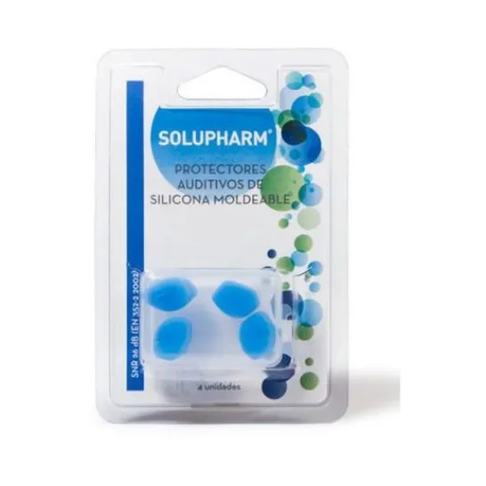 SOLUPHARM Tapón Protector Oídos Silicona 4uds