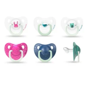 Suavinex Soother Anatomical Day & Night 0-6 Months Silicone 2 Und.