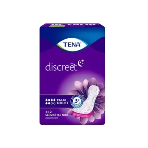 Women TENA Discreet Maxi Night Compresas 12uds