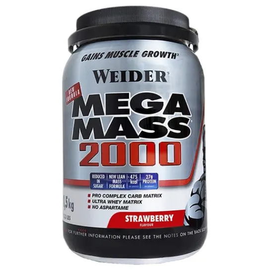 Weider Mega Mass 2000 Strawberry 15000g