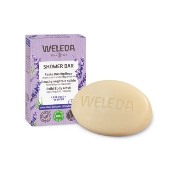 Weleda Barra de Ducha Lavanda + Vetiver Bio 75g