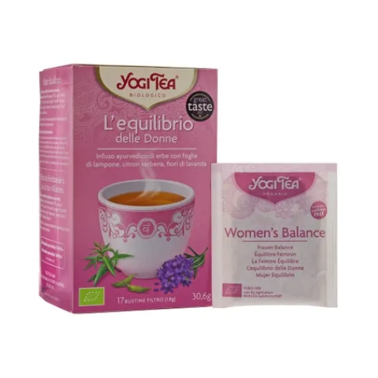 YOGI TEA woman balance 17 bags